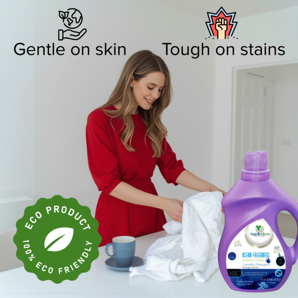 AngelicKleen Ocean Freshness Liquid Laundry Detergent