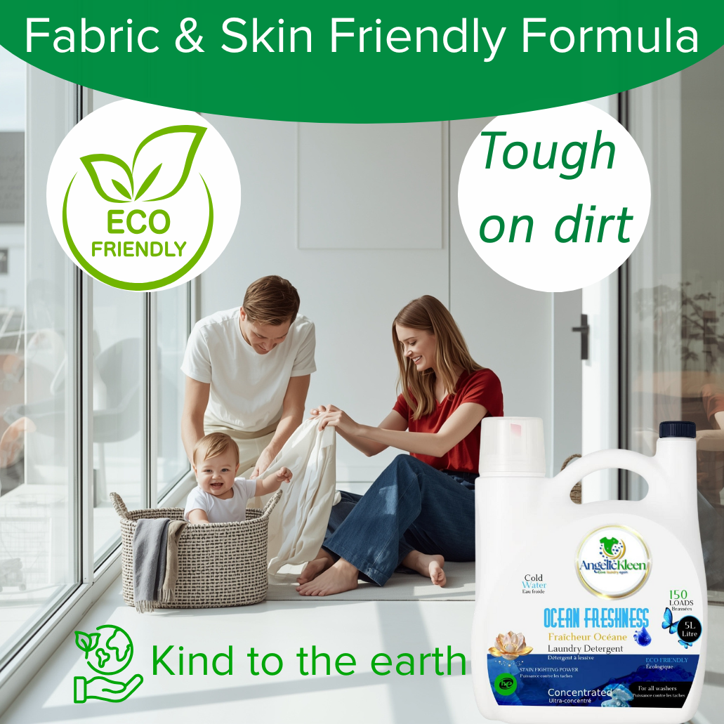 AngelicKleen Ocean Freshness Liquid Laundry Detergent
