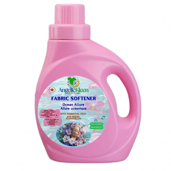 Angelickleen Floral Bloom Fabric Softener is a premium, eco-conscious solution designed to elevate your laundry experience while caring for the planet. Made from an organic base of plant-derived ingredients, it ensures gentle softness for your fabrics without harsh chemicals.