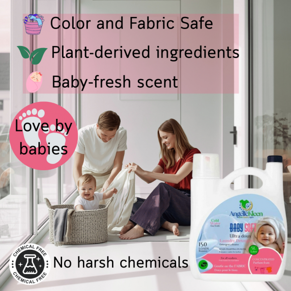 AngelicKleen Baby Soft Liquid Laundry Detergent