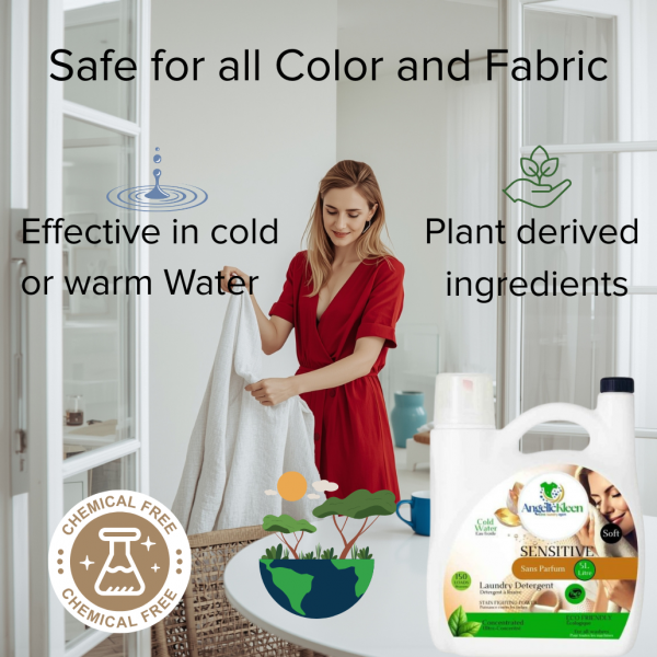 AngelicKleen Sensitive Liquid Laundry Detergent