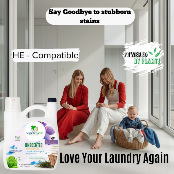AngelicKleen Unscented Liquid Laundry Detergent