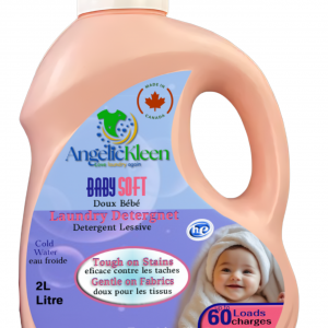 AngelicKleen Baby Soft hypoallergenic plant-based laundry detergent 2L for baby clothes and sensitive skin